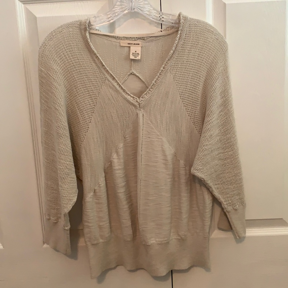 DKNY JEANS COTTON LIGHTWEIGHT SWEATER